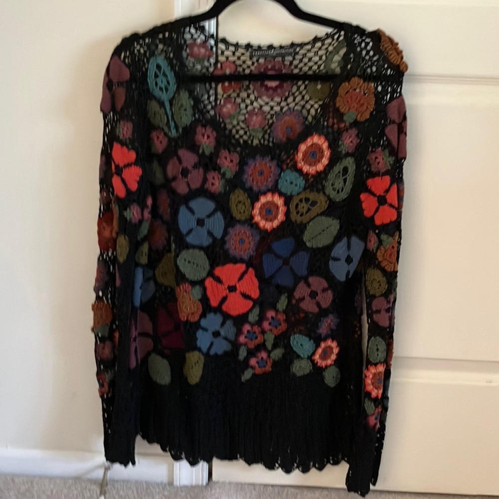 Peruvian Connection Crocheted Sweater